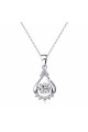 Pendentif argent femme original avec petite chaîne forçat - Ref 28956 - 02