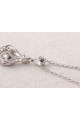 Pendentif argent femme original avec petite chaîne forçat - Ref 28956 - 04