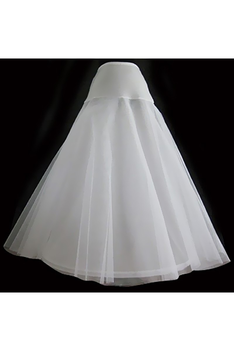 Jupon robe de mariée taille serrée blanc - Ref 8860 - 01