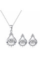 Ensemble bijoux femme tendance en argent sterling et cristal - Ref 28957 - 02