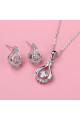 Ensemble bijoux femme tendance en argent sterling et cristal - Ref 28957 - 04