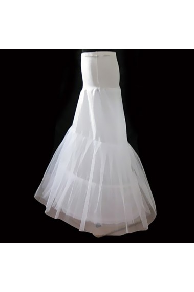 Jupon femme blanc pour robe forme sirène - 9309 #1