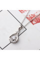 Pendentif argent femme original avec petite chaîne forçat - Ref 28956 - 06