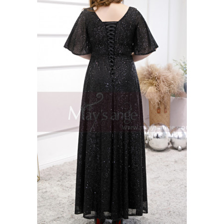 Robe De Soirée Pailletée Grace Karin - Ensemble 2 Pièces Avec Boléro En Mousseline Bleu Marine