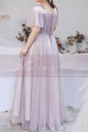 Tenue Habillée Pour Mariage Grande Taille En Tulle Vieux Rose - Ref L2235 - 02