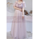 Tenue Habillée Pour Mariage Grande Taille En Tulle Vieux Rose - Ref L2235 - 04