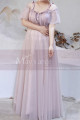 Tenue Habillée Pour Mariage Grande Taille En Tulle Vieux Rose - Ref L2235 - 04