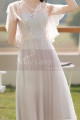 Soft Tulle Short Pink Evening Gowns For Women With Gray Lined - Ref C2053 - 03