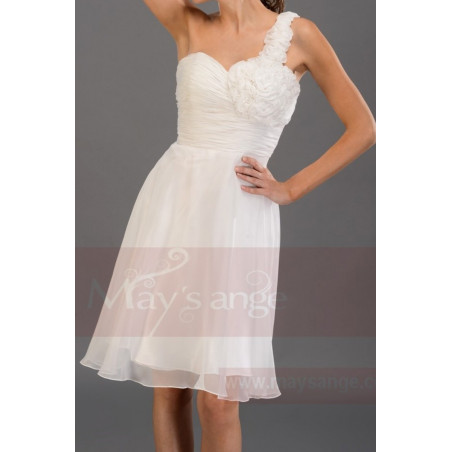 Promotion robe de cocktail  C684  blanc