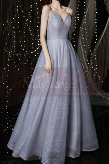 Elegant tulle ball gown with stylish top with feathers and dropped sleeves - L2370 #1