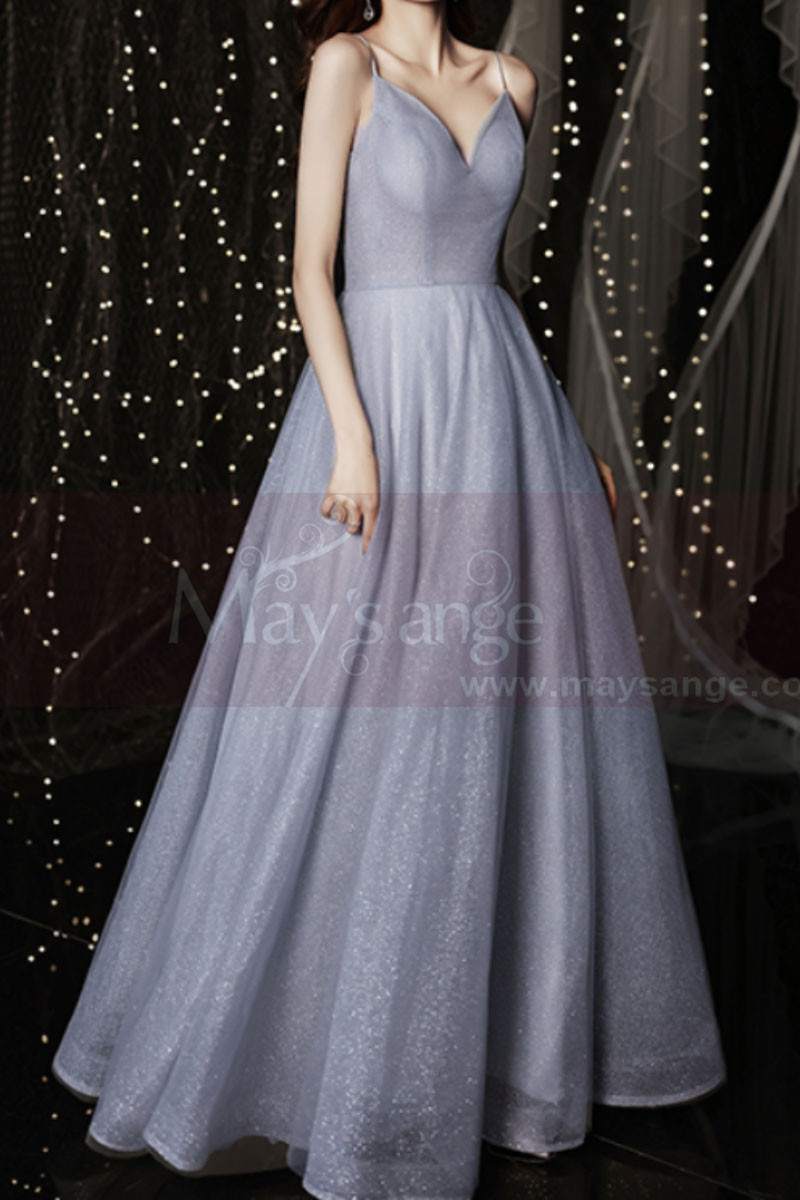 Elegant tulle ball gown with stylish top with feathers and dropped sleeves - Ref L2370 - 01