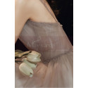 Elegant vintage ball gown with train - Ref L2372 - 02
