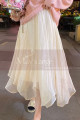 Light yellow mid-length chiffon skirt - Ref ju103 - 04