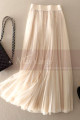lovely long cream beige tulle skirt - Ref ju108 - 02