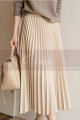 copy of Light yellow mid-length chiffon skirt - Ref ju111 - 02