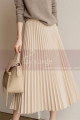 copy of Light yellow mid-length chiffon skirt - Ref ju111 - 03