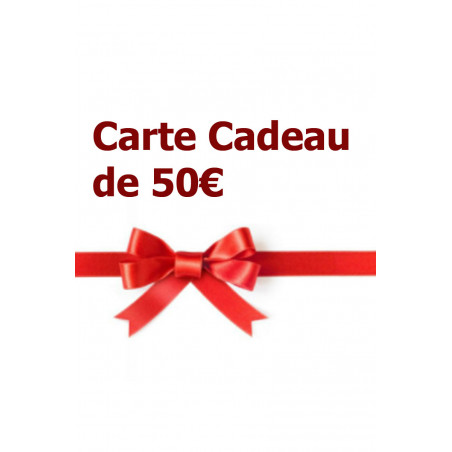 Carte cadeau 50€