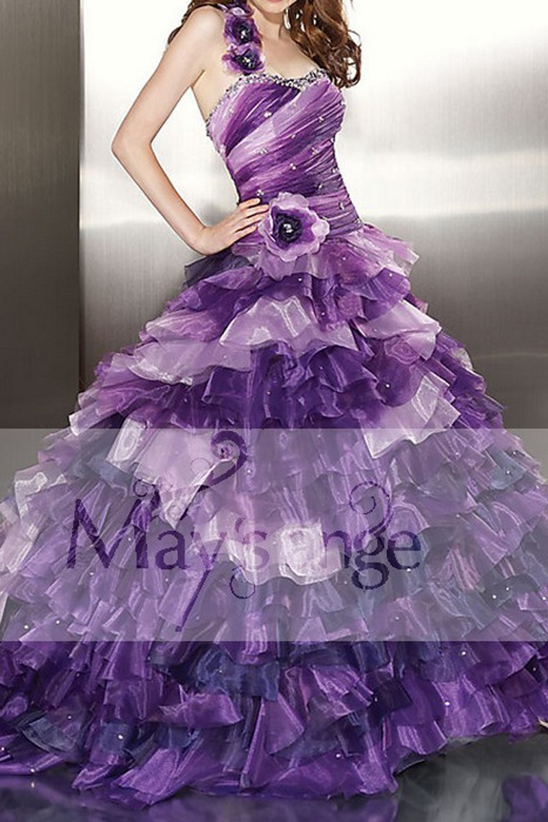 Robe de bal Florale - Ref P019 - 01