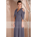 Long Sleeve Gray Formal Dress - Ref L257 - 04