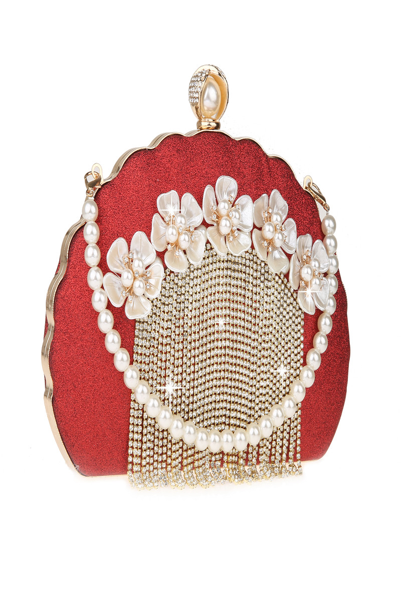 copy of Evening clutch pink fuchsia arabesque - Ref SAC1226 - 01