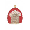 copy of Evening clutch pink fuchsia arabesque - Ref SAC1226 - 05