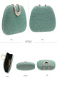 Pochette glamour avec chaîne argenté couleur pastel - Ref SAC1231 - 02