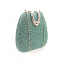 Pochette glamour avec chaîne argenté couleur pastel - Ref SAC1231 - 04