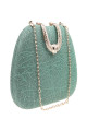 Pochette glamour avec chaîne argenté couleur pastel - Ref SAC1231 - 04