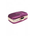 Pochette de soirée tressée rectangle couleur violet - Ref SAC1247 - 03