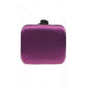Pochette de soirée tressée rectangle couleur violet - Ref SAC1247 - 04