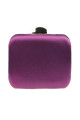 Pochette de soirée tressée rectangle couleur violet - Ref SAC1247 - 04