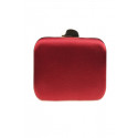 Pochette de soirée tressée rectangle couleur rouge - Ref SAC1248 - 04