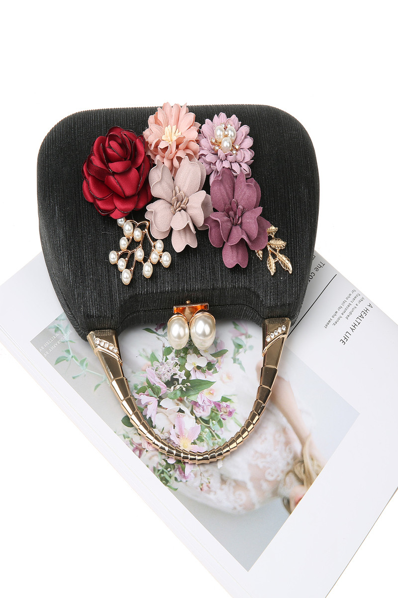wedding bag with flowers - Ref SAC1001 - 01