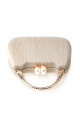 pochette de luxe avec perles blanches - Ref SAC1003 - 02