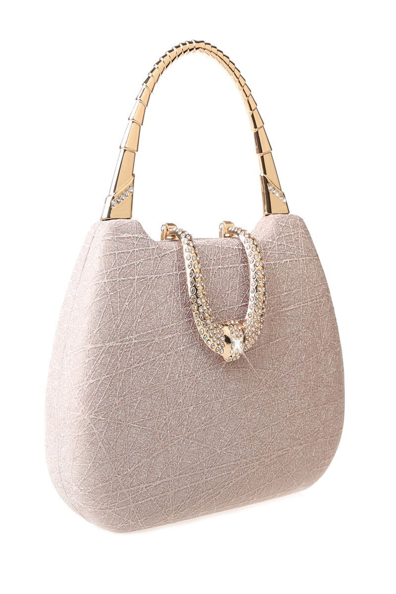 Magnifique sac de fiançailles avec poignet en petit diamant - Ref SAC1004 - 01