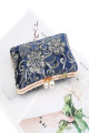 Vintage pouch embroidered with pretty flower - Ref SAC1006 - 03