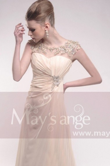 Evening dress, beige Brilliance - L210 #1