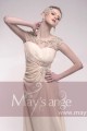 Evening dress, beige Brilliance - Ref L210 - 04