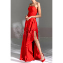 Glamorous long strapless cocktail dress for party - Ref L2067 - 02