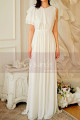 Chic and glamorous chiffon white evening dress for party - Ref L2069 - 04