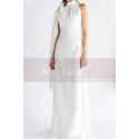 High neck mermaid wedding dress chic mermaid shape - Ref L2073 - 04