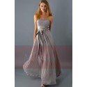 Taupe Semi-Formal Long Dress For Bridesmaid - Ref L083 - 02