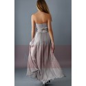 Taupe Semi-Formal Long Dress For Bridesmaid - Ref L083 - 03