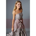 Taupe Semi-Formal Long Dress For Bridesmaid - Ref L083 - 04