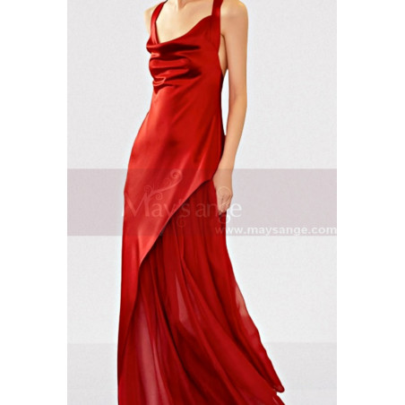 Robe de soirée rouge pour fête