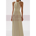 White evening dress with elegant little train - Ref L2076 - 02