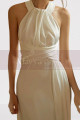 White evening dress with elegant little train - Ref L2076 - 04