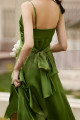 Robe long de cocktail vert demoiselle - Ref C2058 - 02