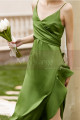 Robe long de cocktail vert demoiselle - Ref C2058 - 03