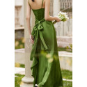 Robe long de cocktail vert demoiselle - Ref C2058 - 06